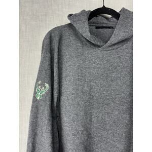 Greyson Milwaukee Bucks Koko Hoodie Men's XXL Wool Cashmere NBA Pullover Gray